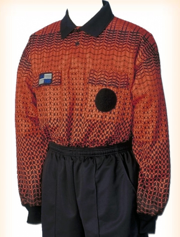 NISOA Orange-Grid Long Sleeve